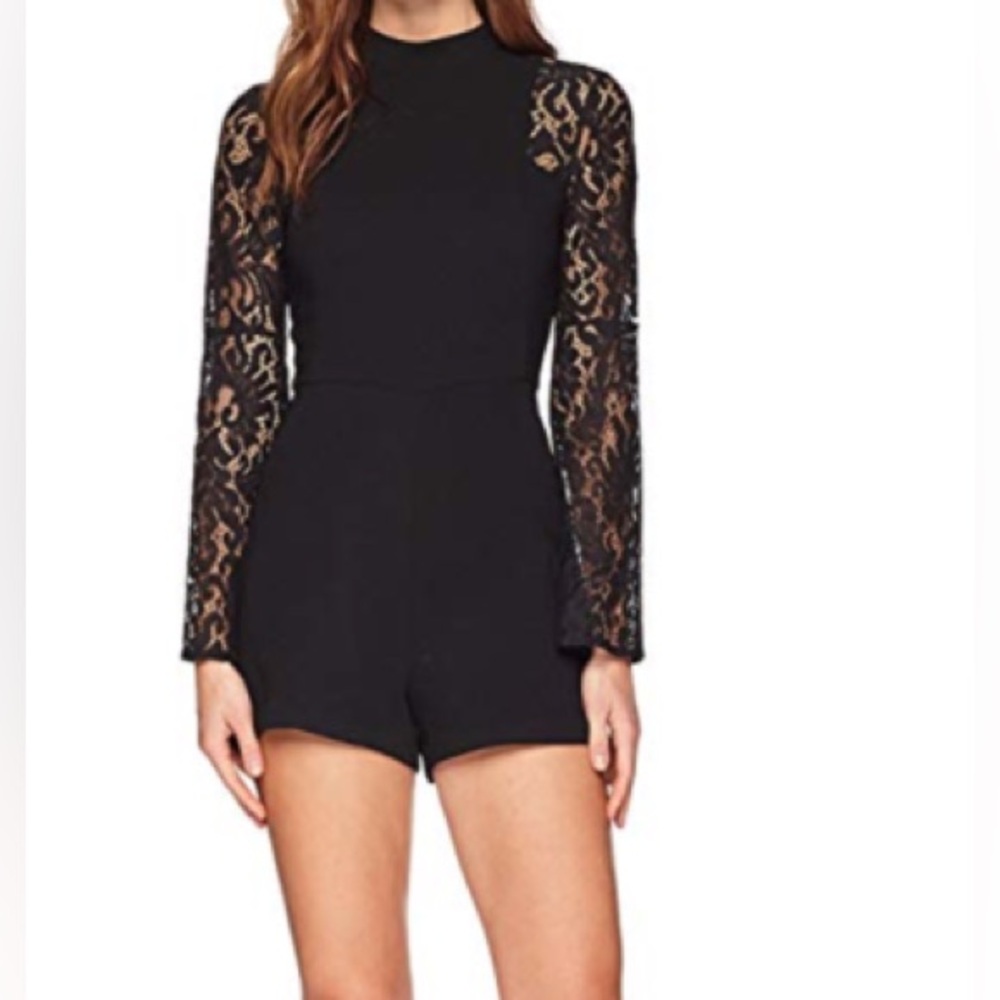 BCBGeneration Elegant Black Romper